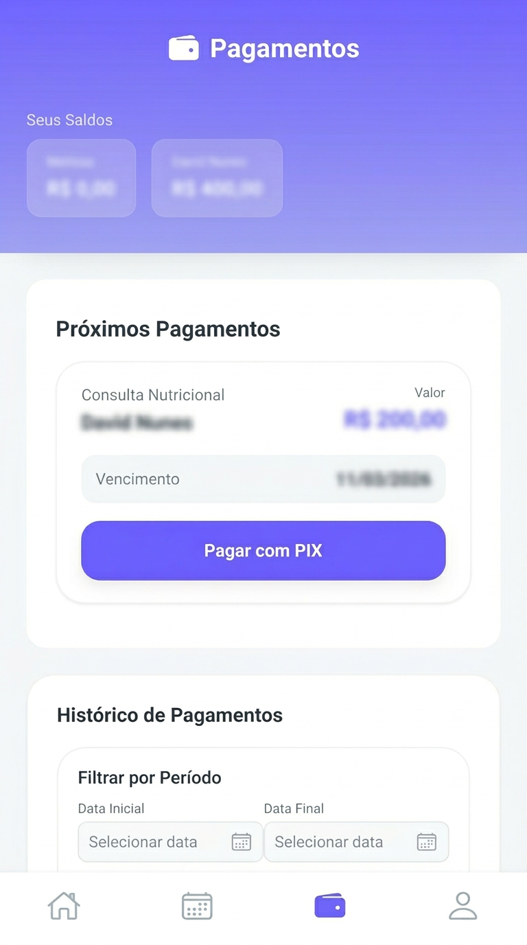 App Amelsy - Pagamentos